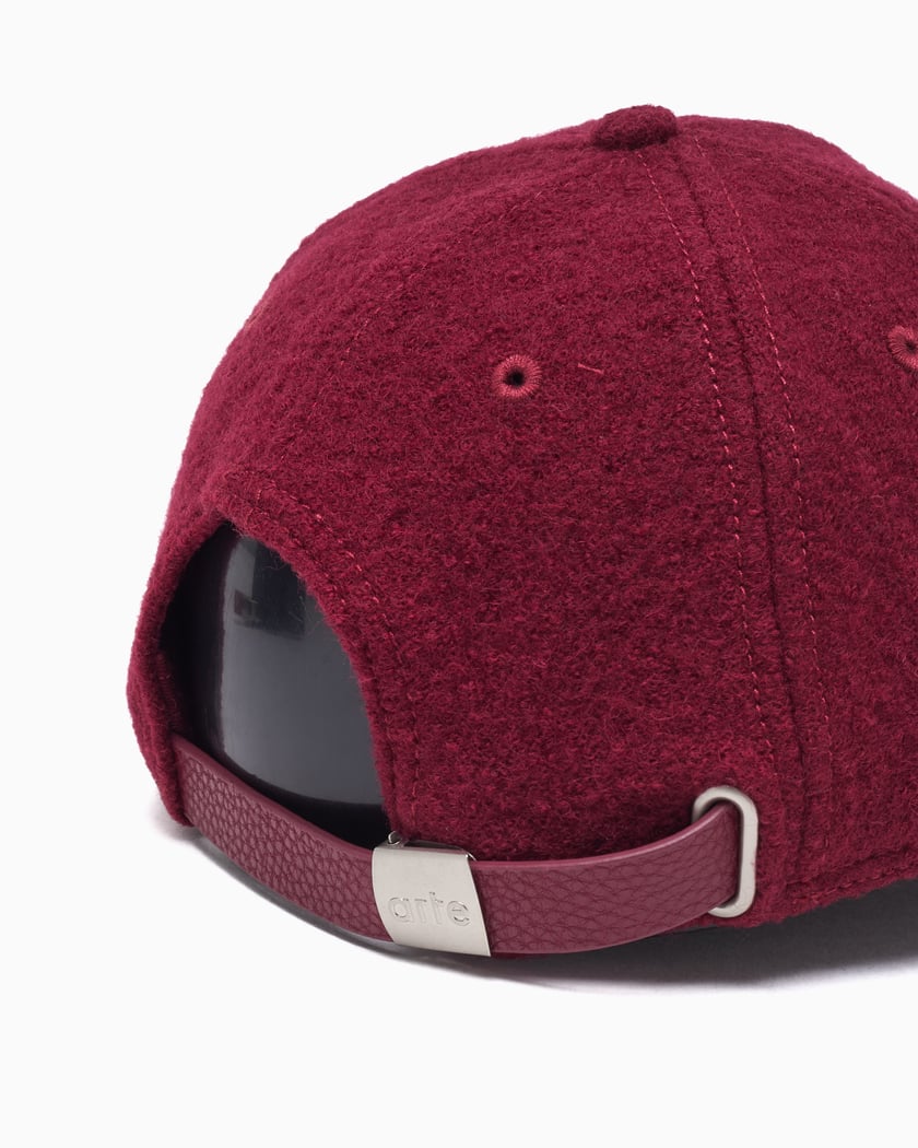 Arte Antwerp Boiled Unisex Cap Burgundy AW25-161AC-Bordeaux