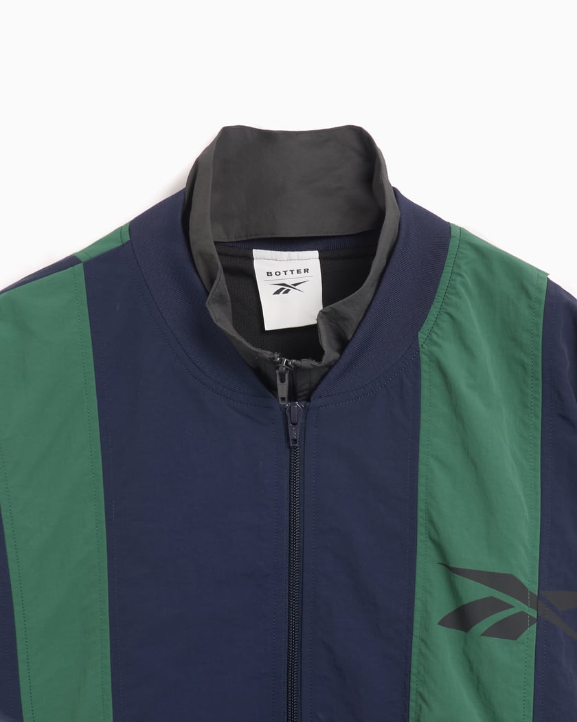 Reebok x Botter Men s Paneled Track Jacket Green RMBD00MC99FAB0014652 FOOTDISTRICT
