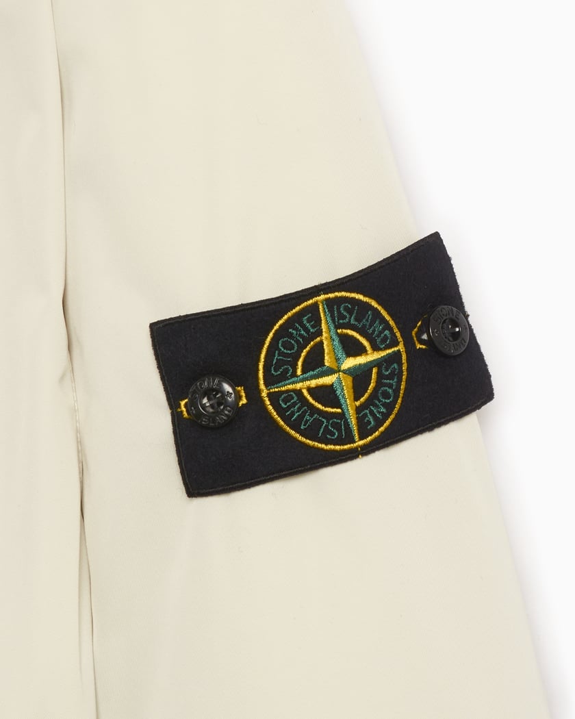Stone island white badge jacket sale