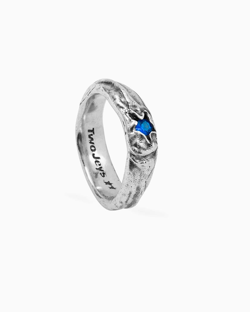 TwoJeys Squadra Unisex Ring Blue, Silver colored 311922001