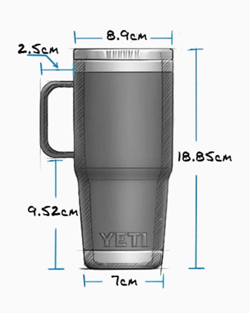 YETI Rambler 591 ML Tumbler Brown SKU-0305-COP