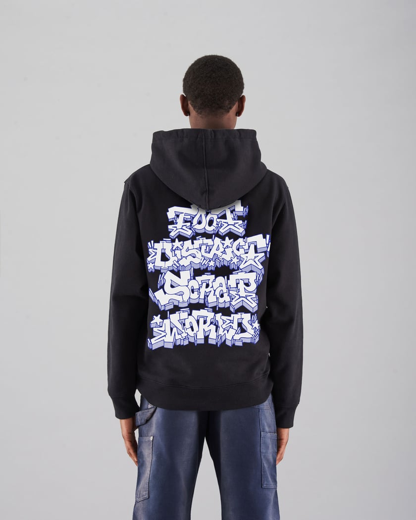 FOOTDISTRICT x ScrapWorld Logo Unisex Hoodie Black FDSWHLOGO