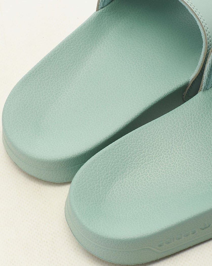 Mint groene adidas slippers discount