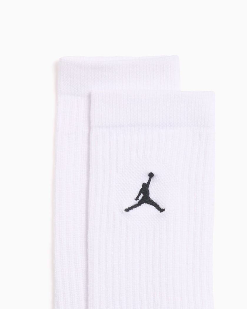 Jordan Everyday Dri FIT Unisex Socks 3 Pack White DX9632 100 FOOTDISTRICT