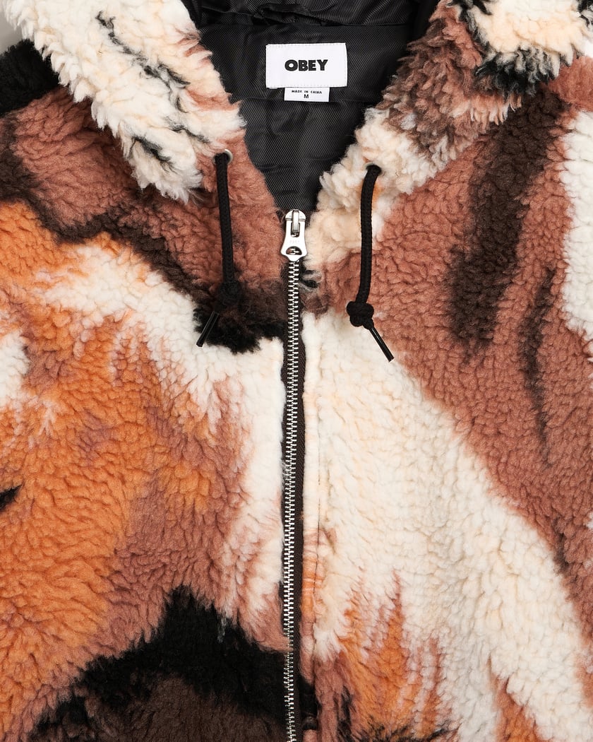 OBEY Clothing Horses Graphic Relaxed Men's Fleece Jacket Multi