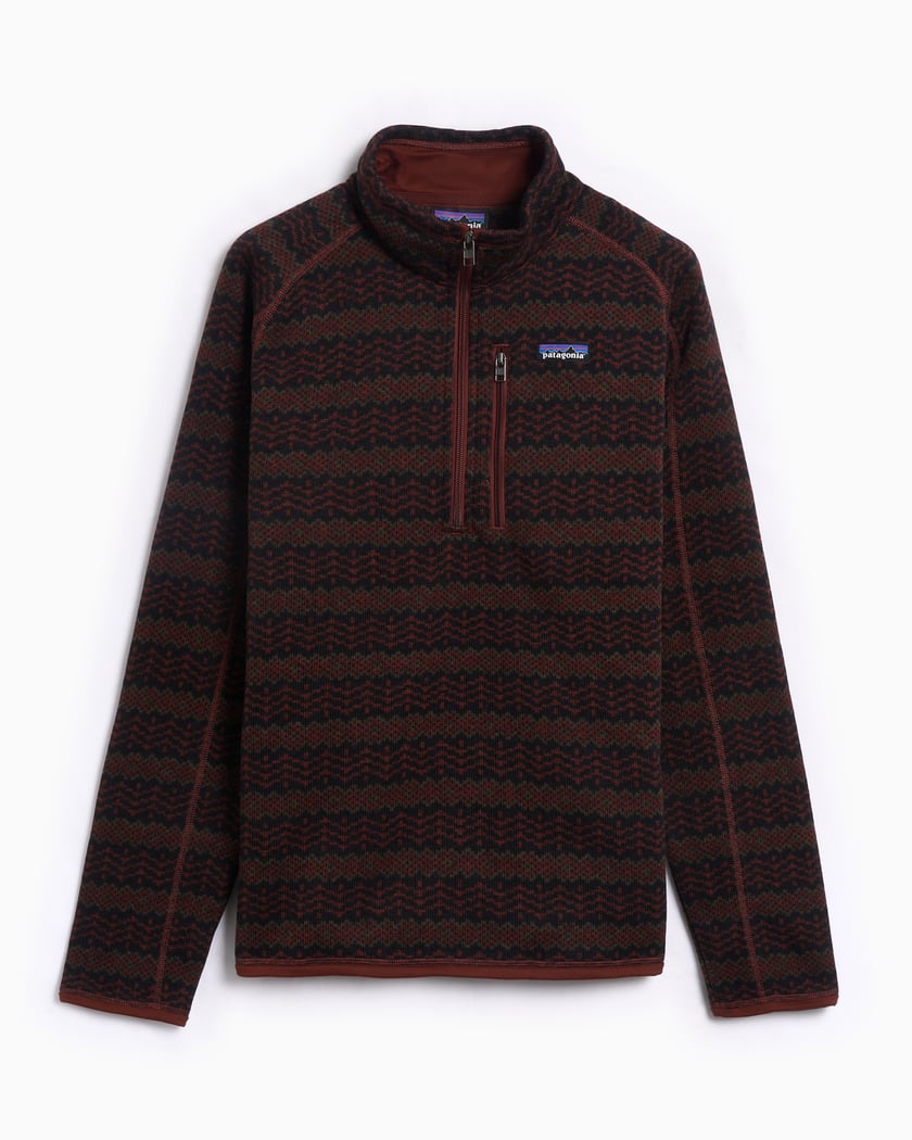 Patagonia Better Sweater 1/4 Zip Striped Men's Fleece Jacket
