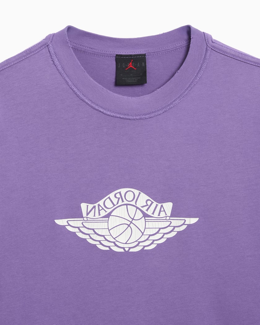 purple air jordan logo