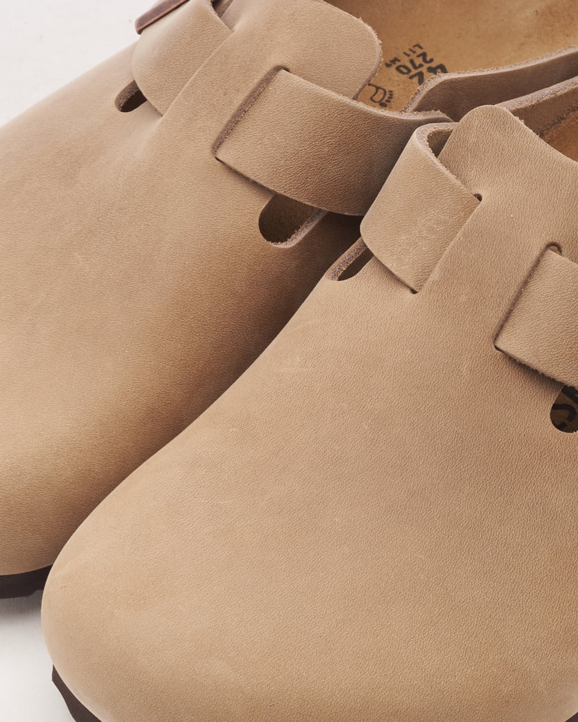 BIRKENSTOCK Boston Natural Leather Oiled Regular Beige 960811 FOOTDISTRICT