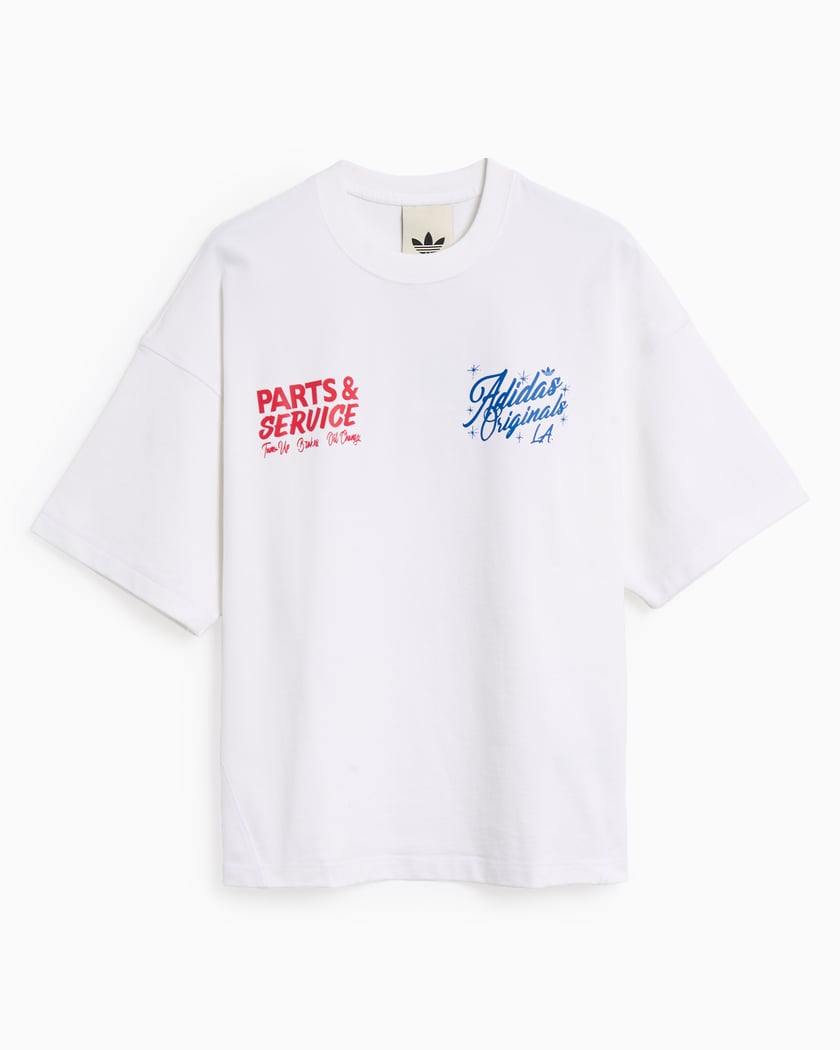 adidas Originals Wilshire Relaxed Unisex T-Shirt White JX6176