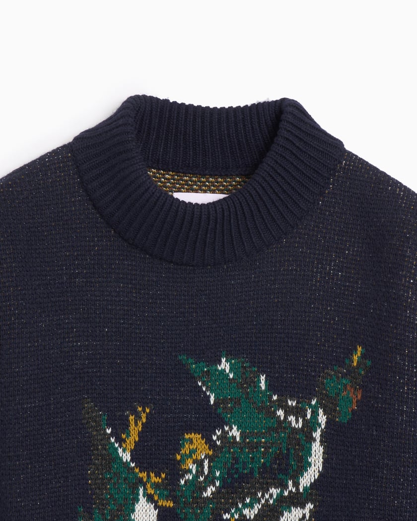 DECEMBERMAY☆ Asymmetric color knit M THAMES MMXX. THAMES MMXX. Caulfield Men's Knit Sweater Men's