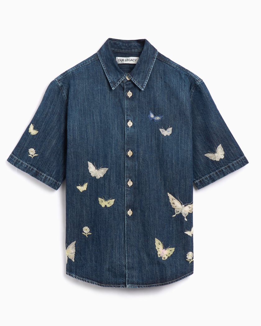 Our Legacy Men's Boxy Shirt Black M2202BB | FOOTDISTRICT