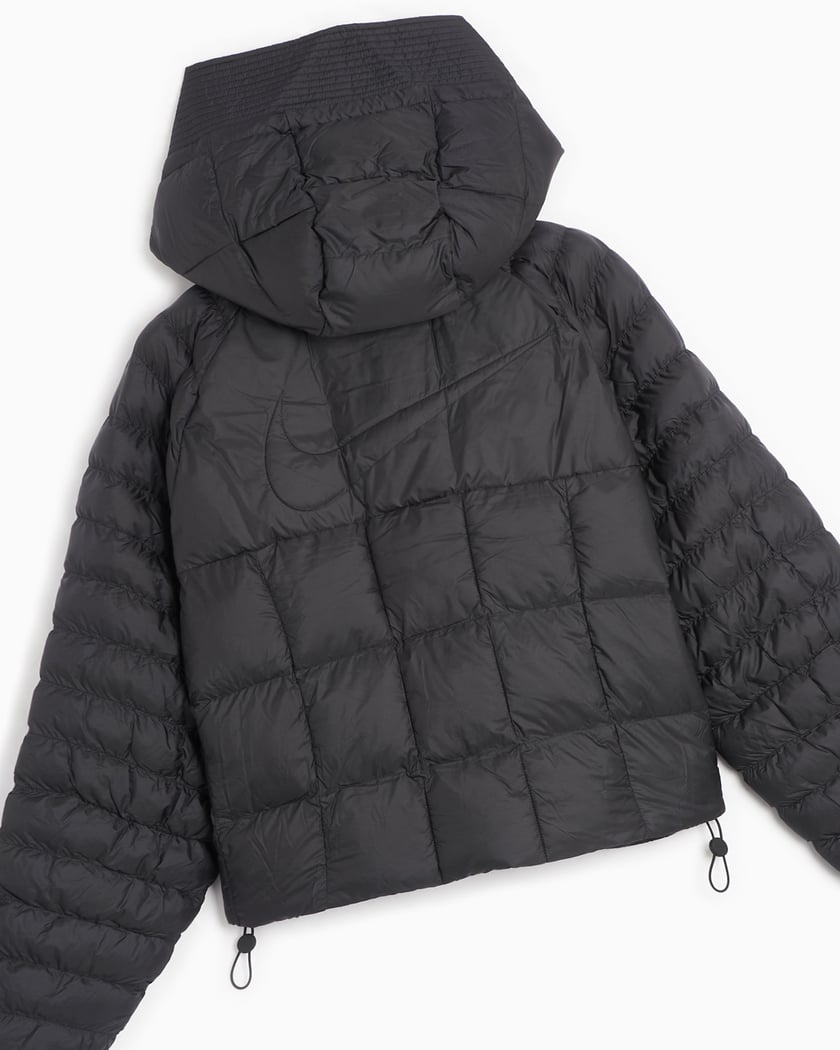 Nike Padded Jacket With Back Swoosh in Black