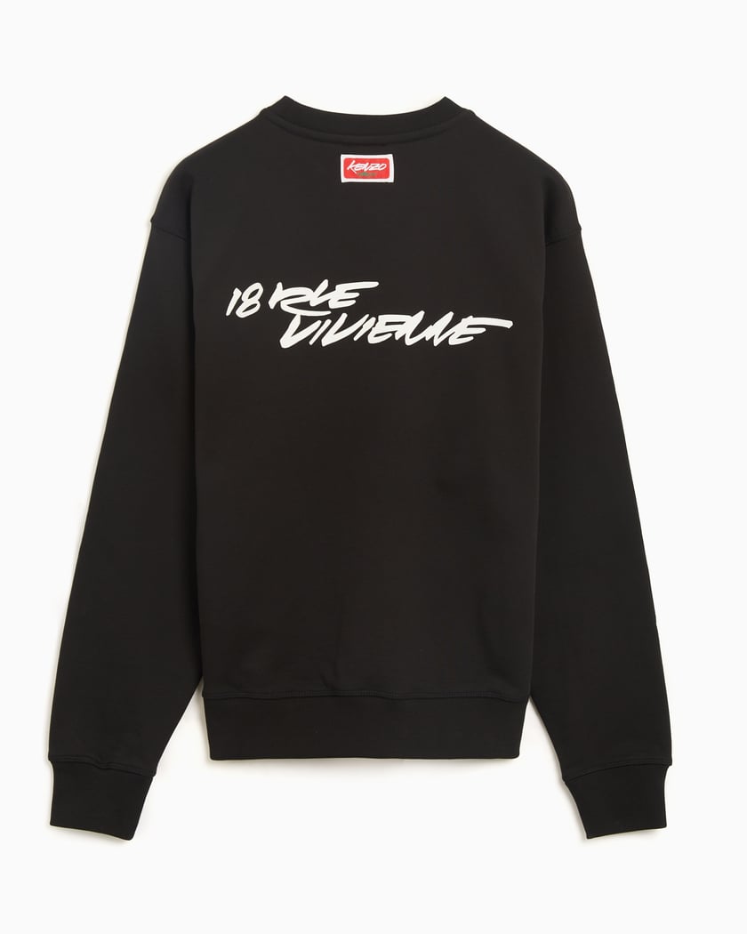 パーカー・フーディ KENZO FW25 Black cotton sweatshirt (FF65HO4524MC 99J) Kenzo sweatshirt Boke Placed PRM EU