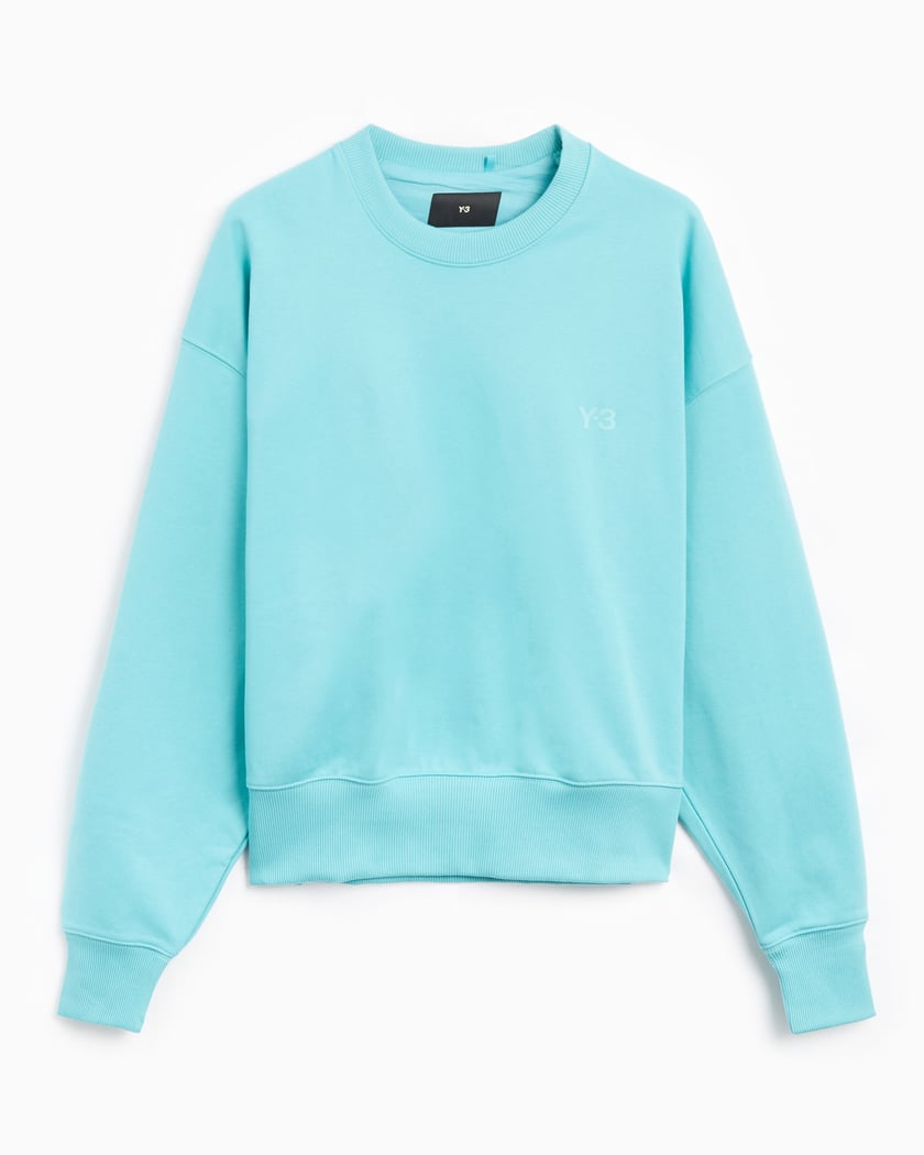 adidas Y 3 Women s French Terry Boxy Sweatshirt Blu IV5568 FOOTDISTRICT