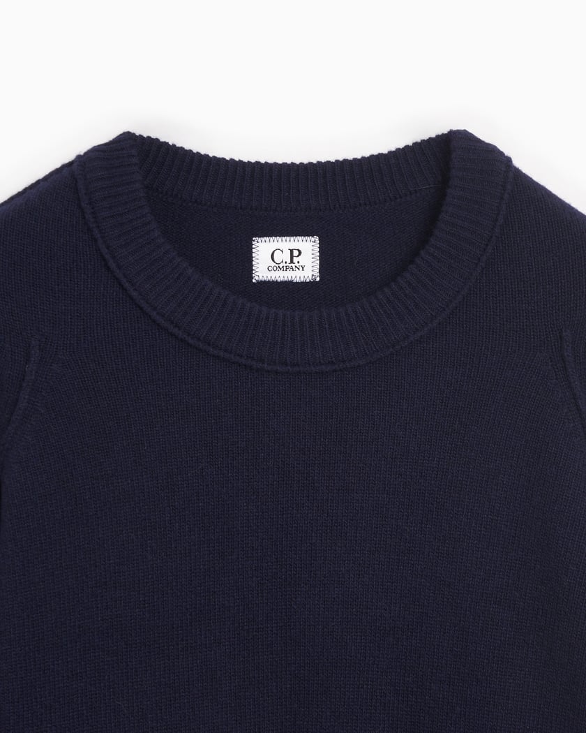 CP Company Men s Sweater Blue 17CMKN047A110149A 888 FOOTDISTRICT