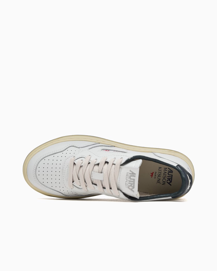 Autry x Maison Kitsuné Women's Medalist Low White AULWMK01
