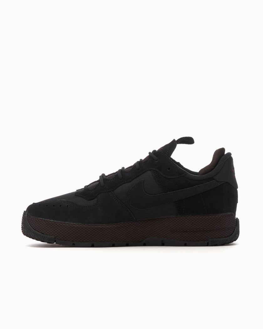 Nike Women s Air Force 1 Wild Black Velvet Brown Negro FB2348 001 FOOTDISTRICT