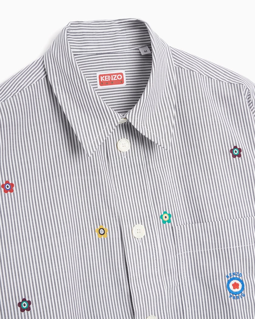 Kenzo Target Men's Oversized Shirt Blue, White FD65CH5079LJ