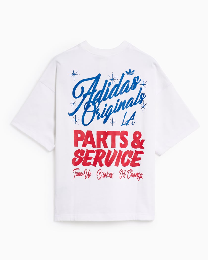 adidas Originals Wilshire Relaxed Unisex T-Shirt White JX6176