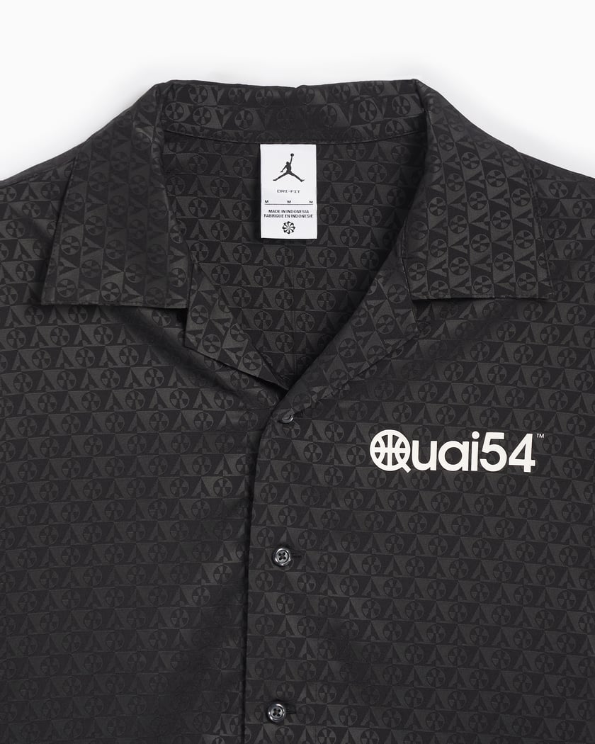 Jordan Quai 54 Men's Short Sleeve Shirt Black FZ1768-045
