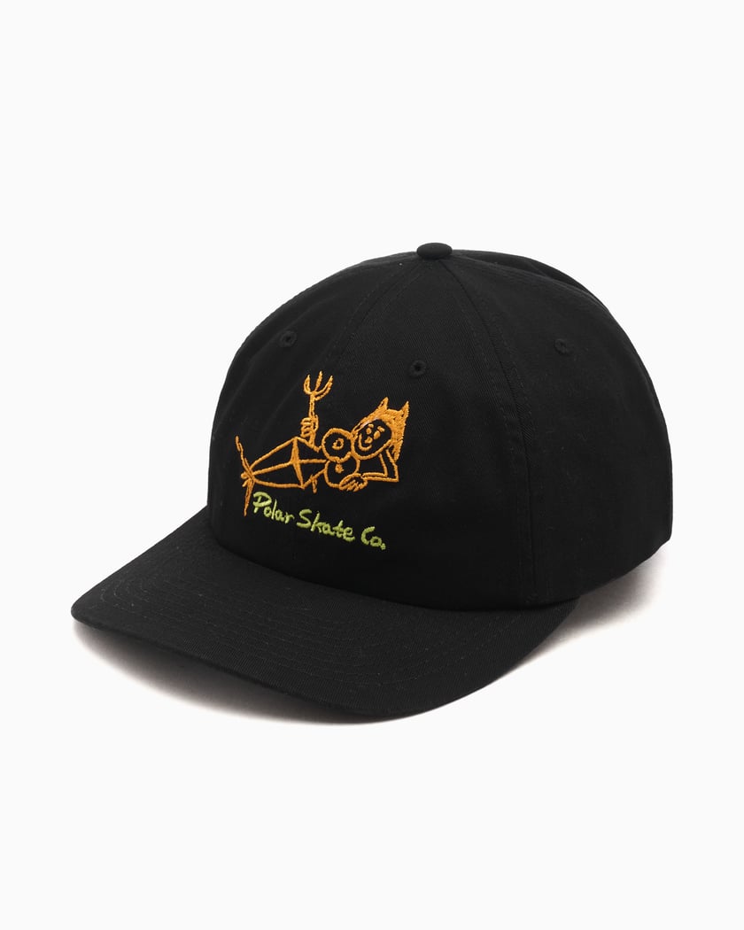 人気沸騰ブラドン Unisex Michael Co. Skate Polar Devil PSC Black Cap Woman 帽子