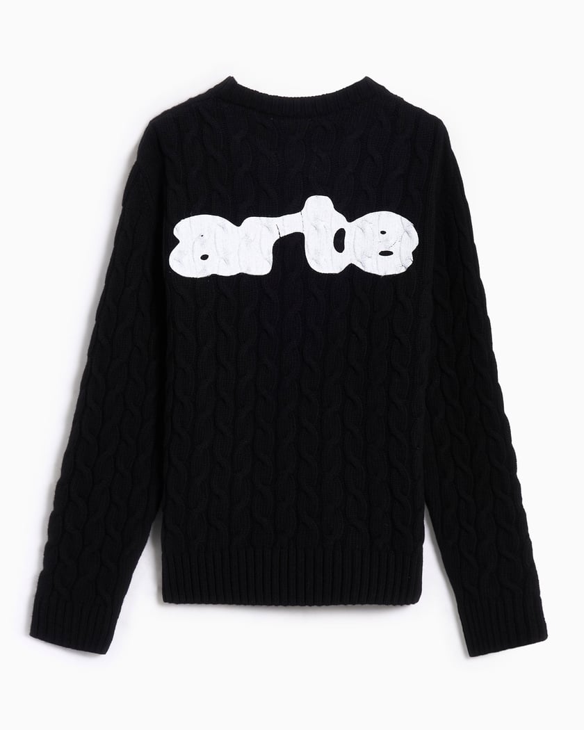 Arte Antwerp Graphic Men's Sweater Black AW25-135K-Black