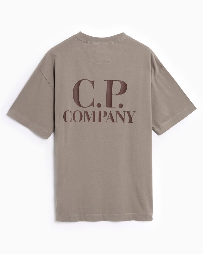 CP Company Logo Men's T-Shirt Gray 19CMTS103A005100W-356