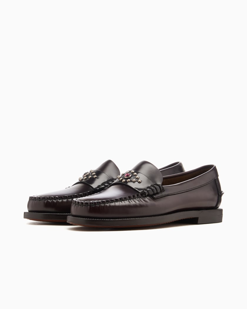 Sebago x HTC Women s Classic Dan Rhombus Loafer Marron 78116XW A0B FOOTDISTRICT