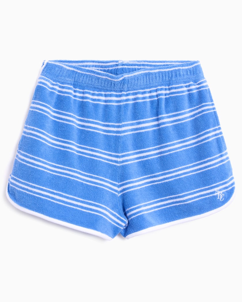 Sporty & Rich Embroidered Italic Logo Disco Women's Shorts