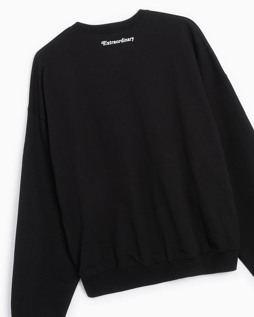 Extraordinary Battery Slave Club Men s Over Fit Sweater Black EX22SSCR015BK FOOTDISTRICT