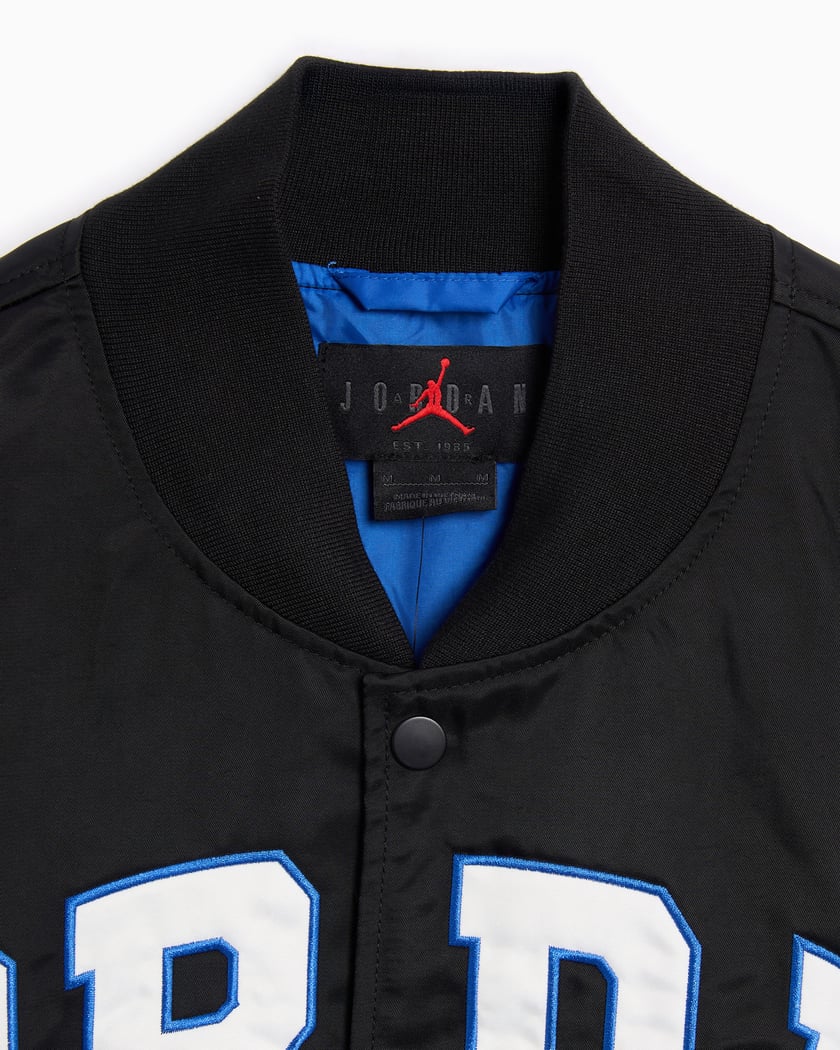 Jordan Brooklyn Relaxed Men's Varsity Jacket Black, Blue HV0099