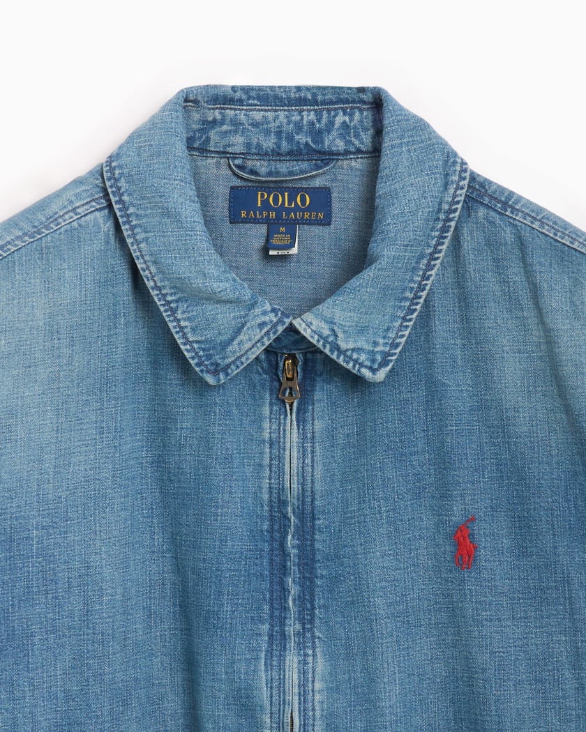 未使用　POLO RALPH LAUREN 　bayport ジャケット M Polo Ralph Lauren Classic Chambray Bayport Bomber Blue Size XXL