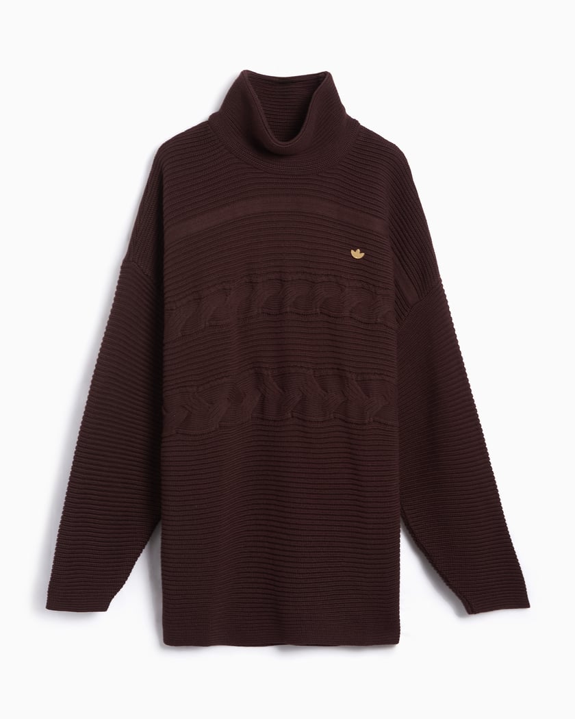 Adidas Originals Women's Premium Oversized Knit Turtleneck Sweater