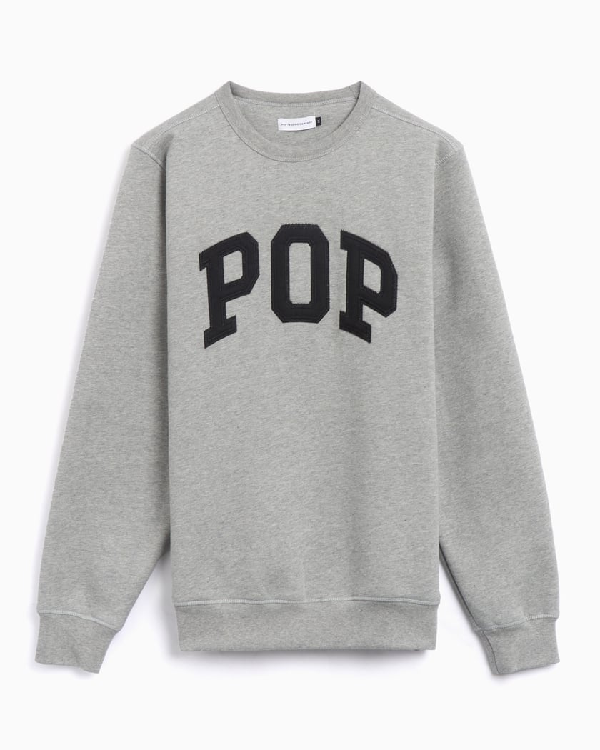 Pop Trading Company Arch Men's Sweatshirt Gray POPSS25_01