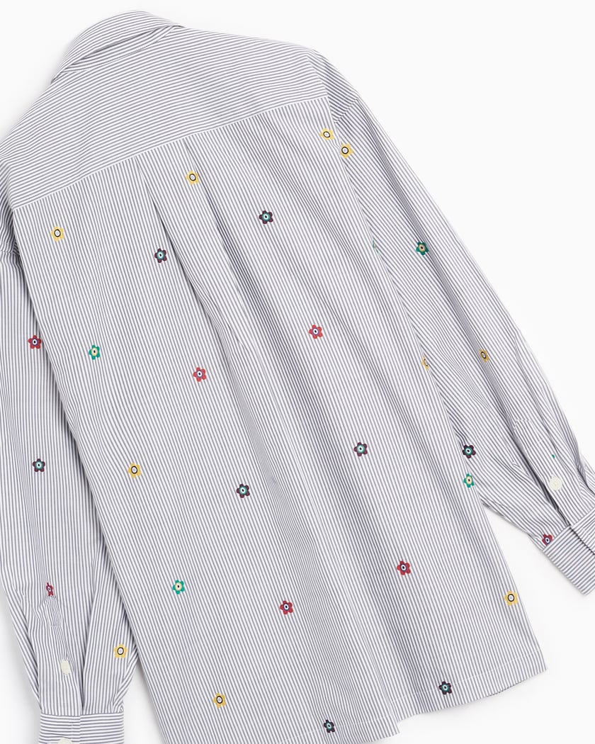 Kenzo Target Men's Oversized Shirt Blue, White FD65CH5079LJ