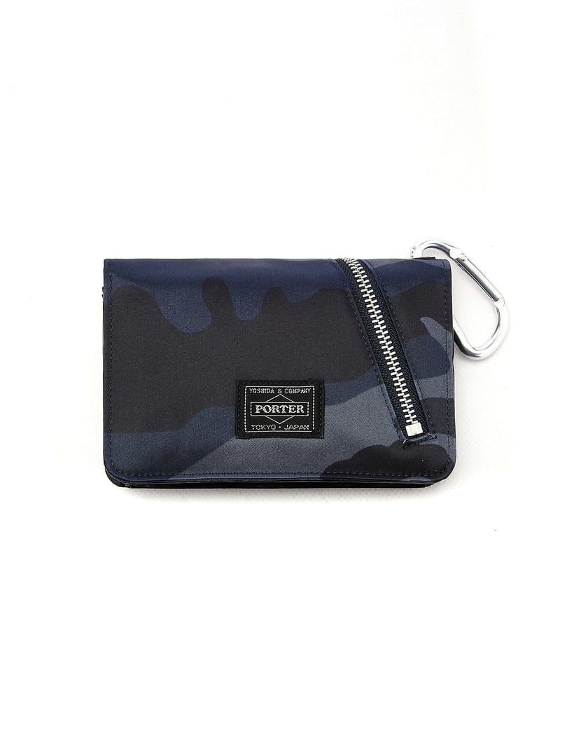 Porter-Yoshida & Co. Bill Woodland Camo Unisex Wallet Blue