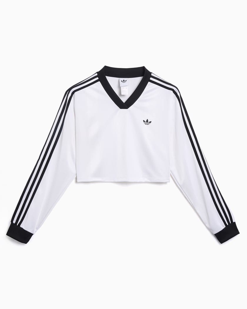 adidas Originals Jacquard Long-Sleeved Crop Women's T-Shirt