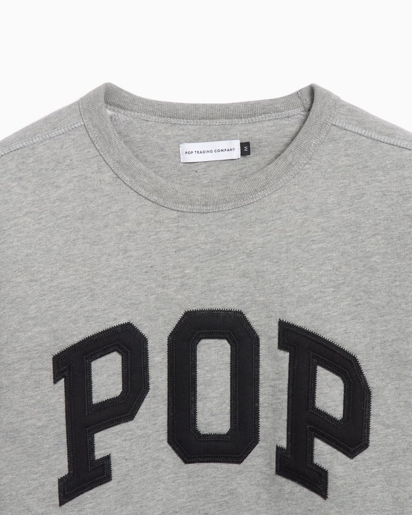 Pop Trading Company Arch Men's Sweatshirt Gray POPSS25_01