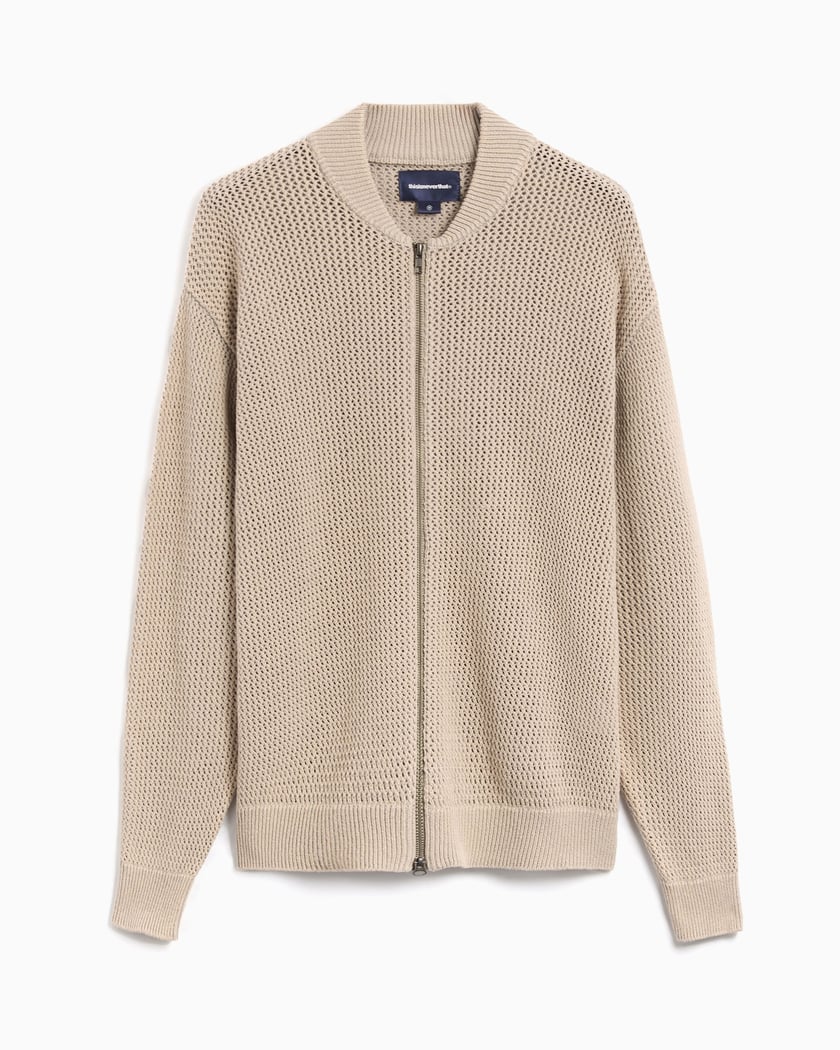 thisisneverthat® Net Men's Knit Jacket Beige TN241KKNJK01