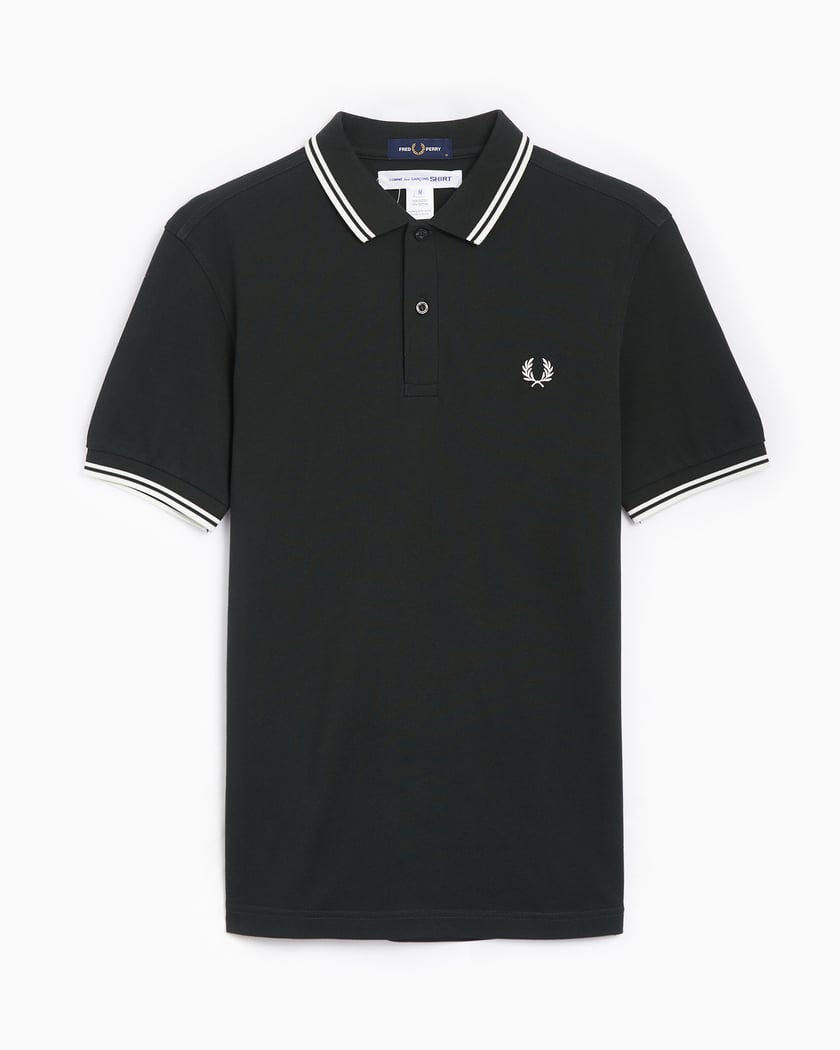 Comme Des Garçons Shirt x Fred Perry Men's Polo Shirt Black FN