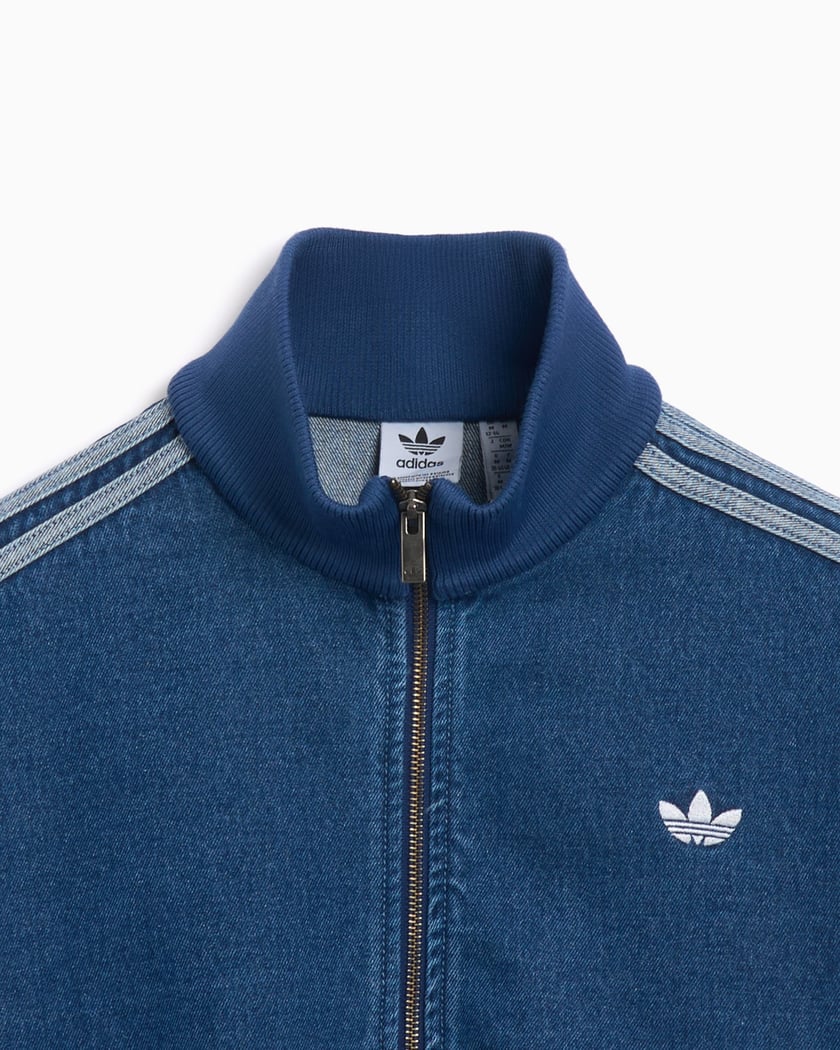 adidas Originals Stripes Denim Damen-Trainingsjacke Blau JD2570