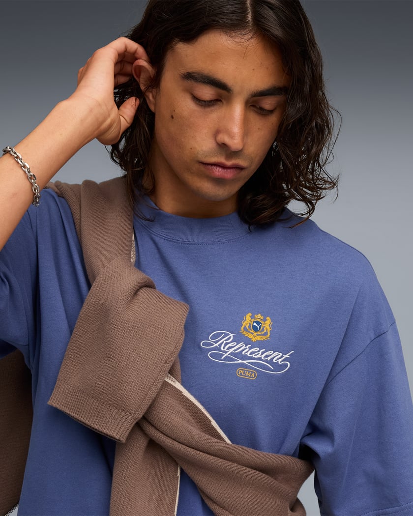 Puma x REPRESENT Graphic Unisex T-Shirt Blue 632544-78