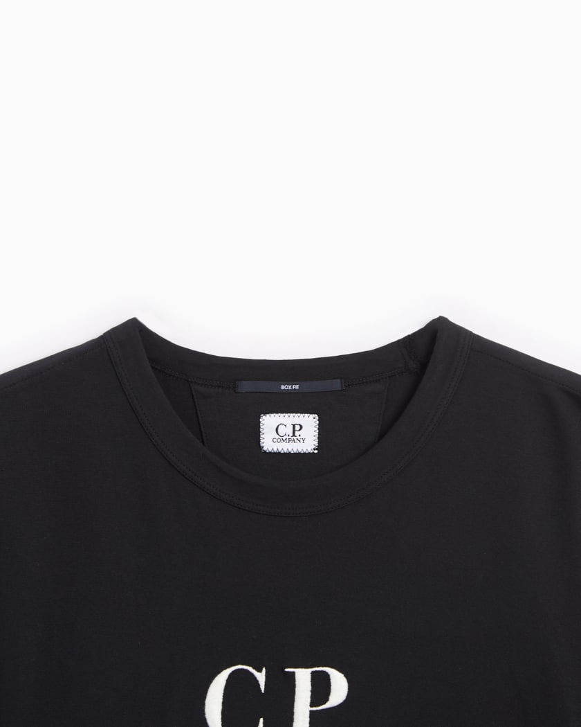 CP Company Logo Men's T-Shirt Black 16CMTS231A005697G-999