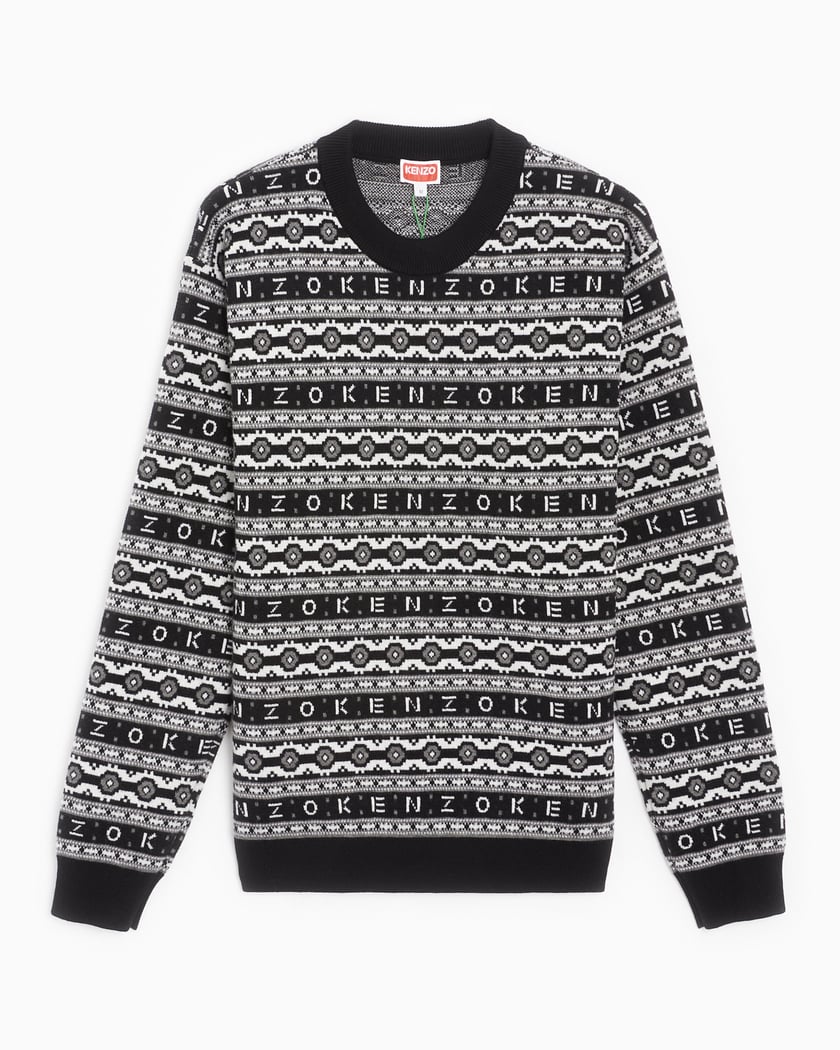 Kenzo Jacquard Men s Regular Sweater Bunt FC65PU3213CJ 99 FOOTDISTRICT