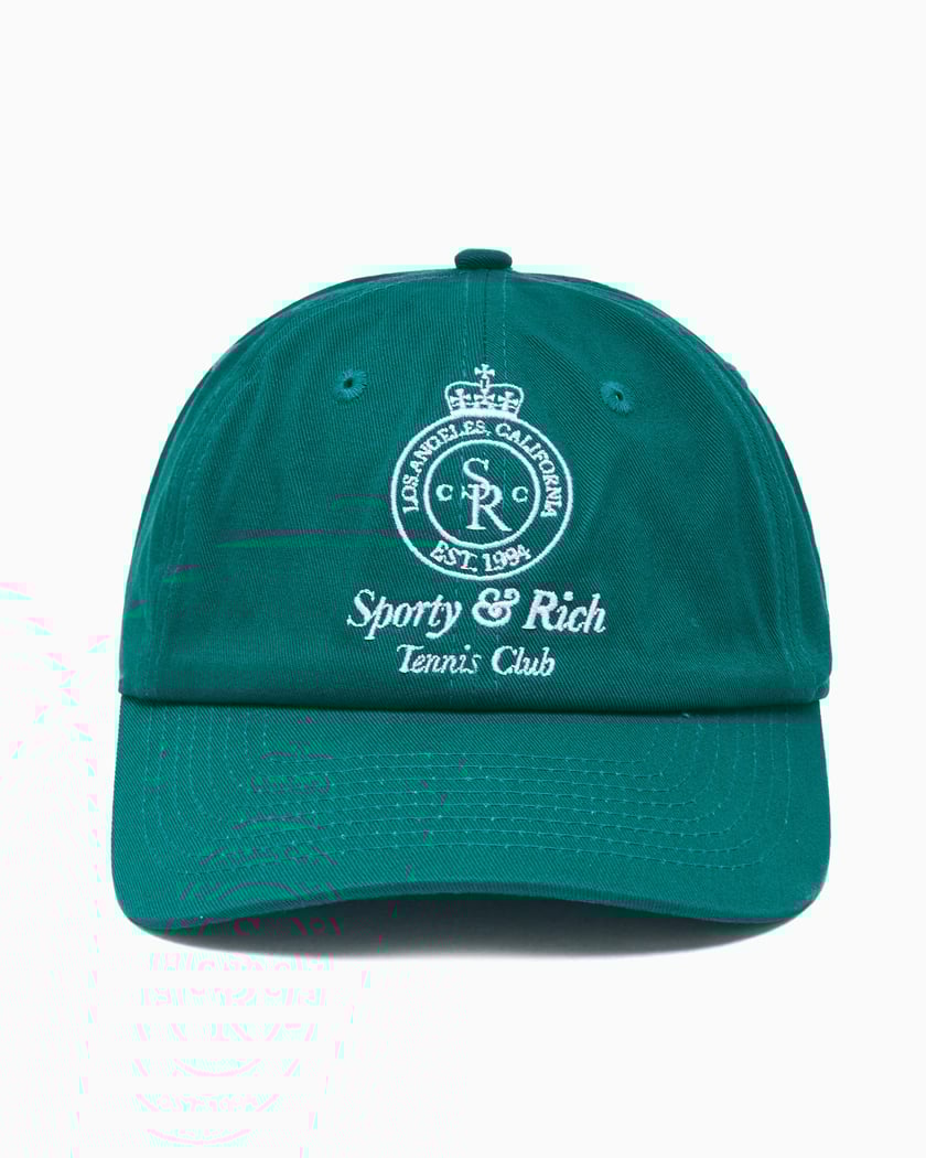 Sporty & Rich Crown Tennis Unisex Cap Green AC040621304GR03