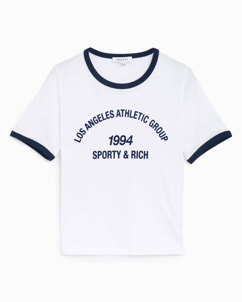 Sporty Rich LA Athletic Group Ringer Women s T Shirt