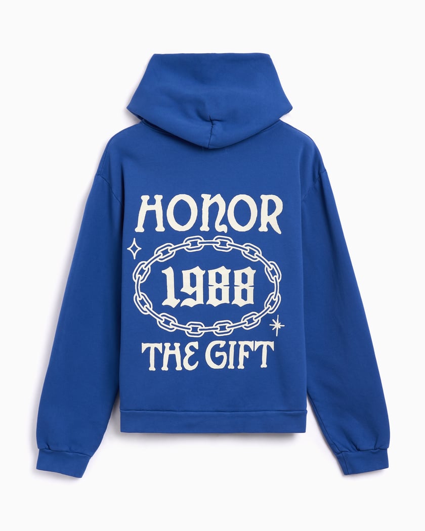 Sudadera con capucha con gráfico Relaxed Honor The Gift® Chainlink Logo  para hombre Azul HTG250560-BLUE | FOOTDISTRICT