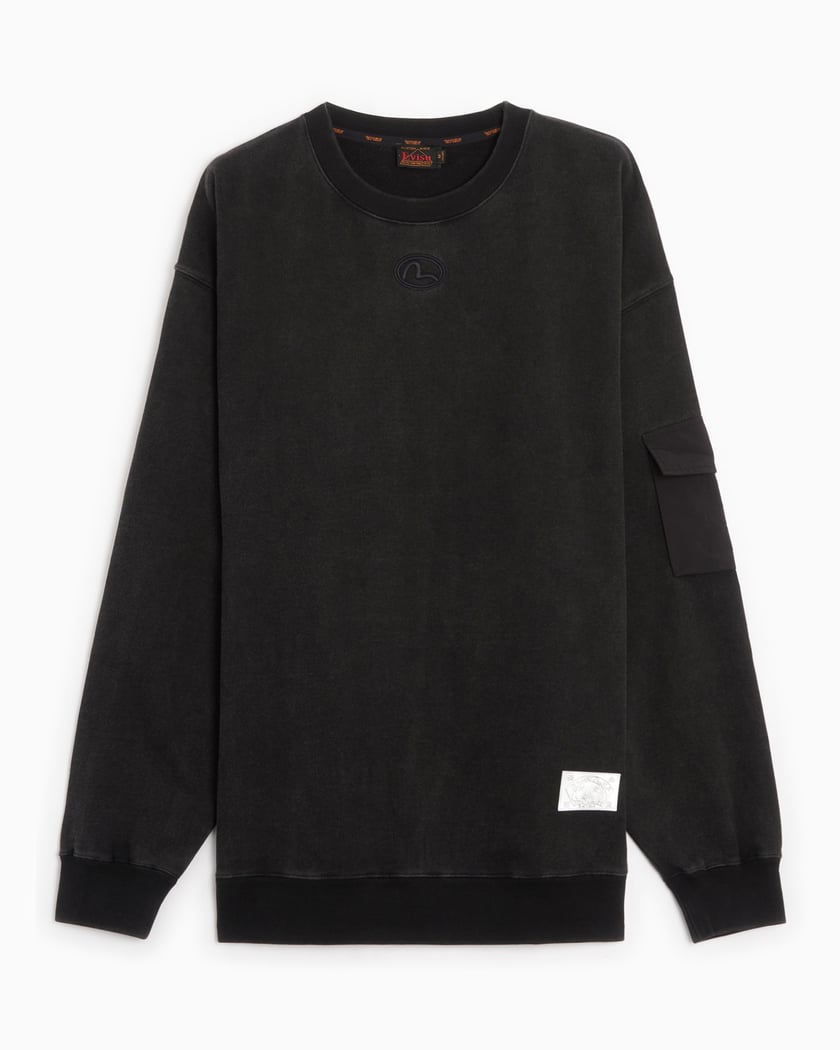 EVISU Seagull Men's Loose Fit Sweatshirt Gray