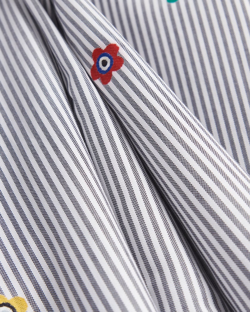 Kenzo Target Men's Oversized Shirt Blue, White FD65CH5079LJ