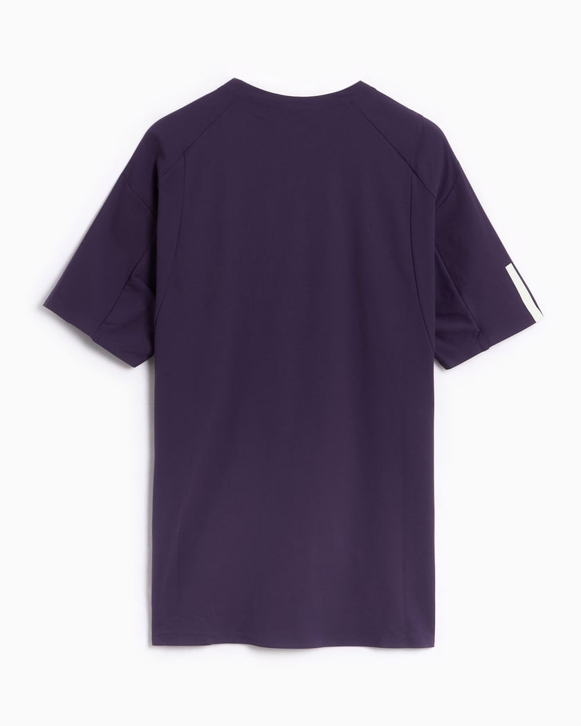 adidas Y-3 Tennis Pro Logo Zipper Slim Men's T-Shirt Purple JN2992